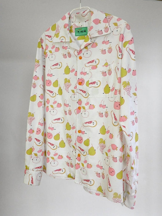 Chemise boutonnée "Tutti-Frutti" - Mûre