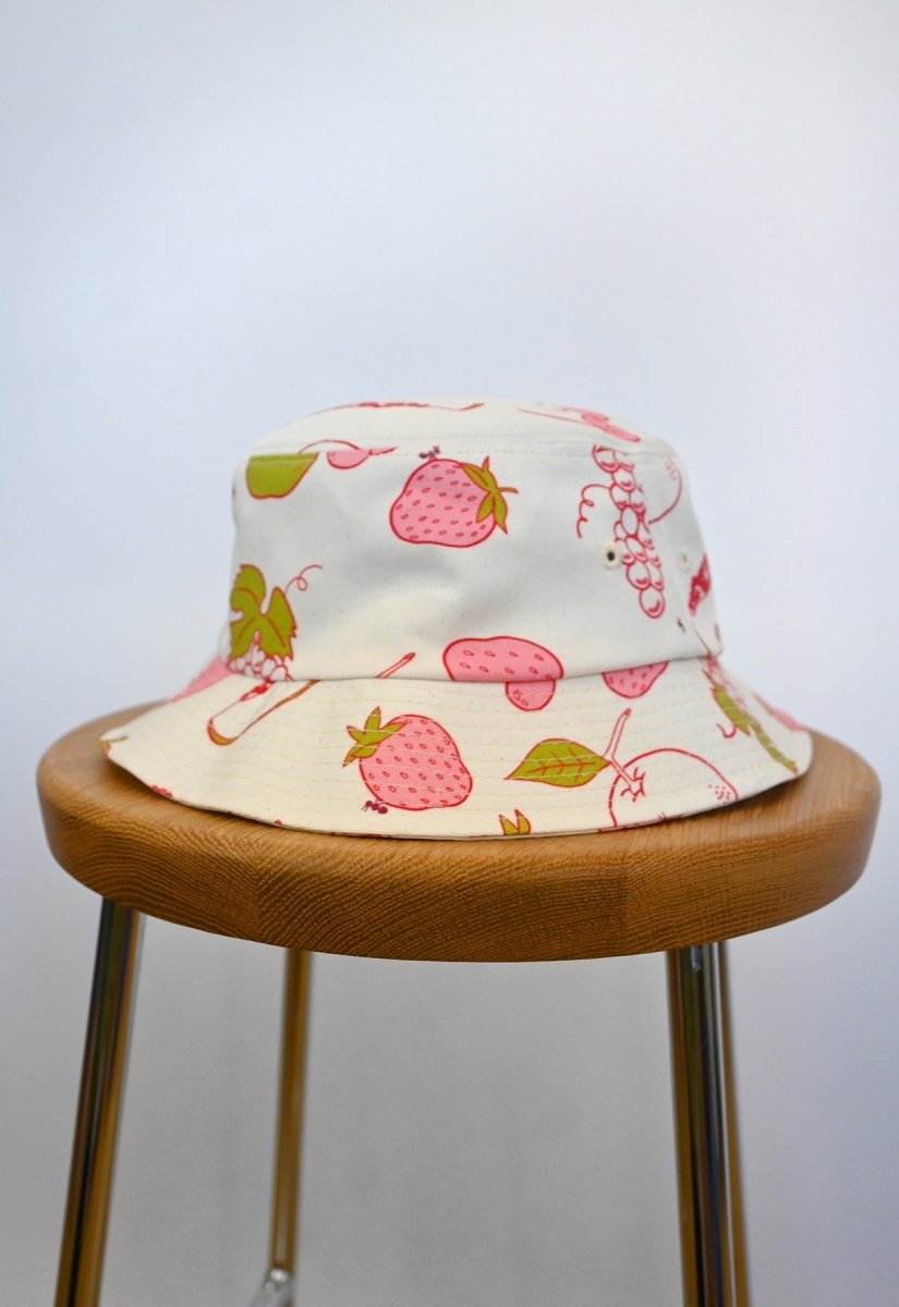 custom print bucket hat design by artist Natali Koromoto