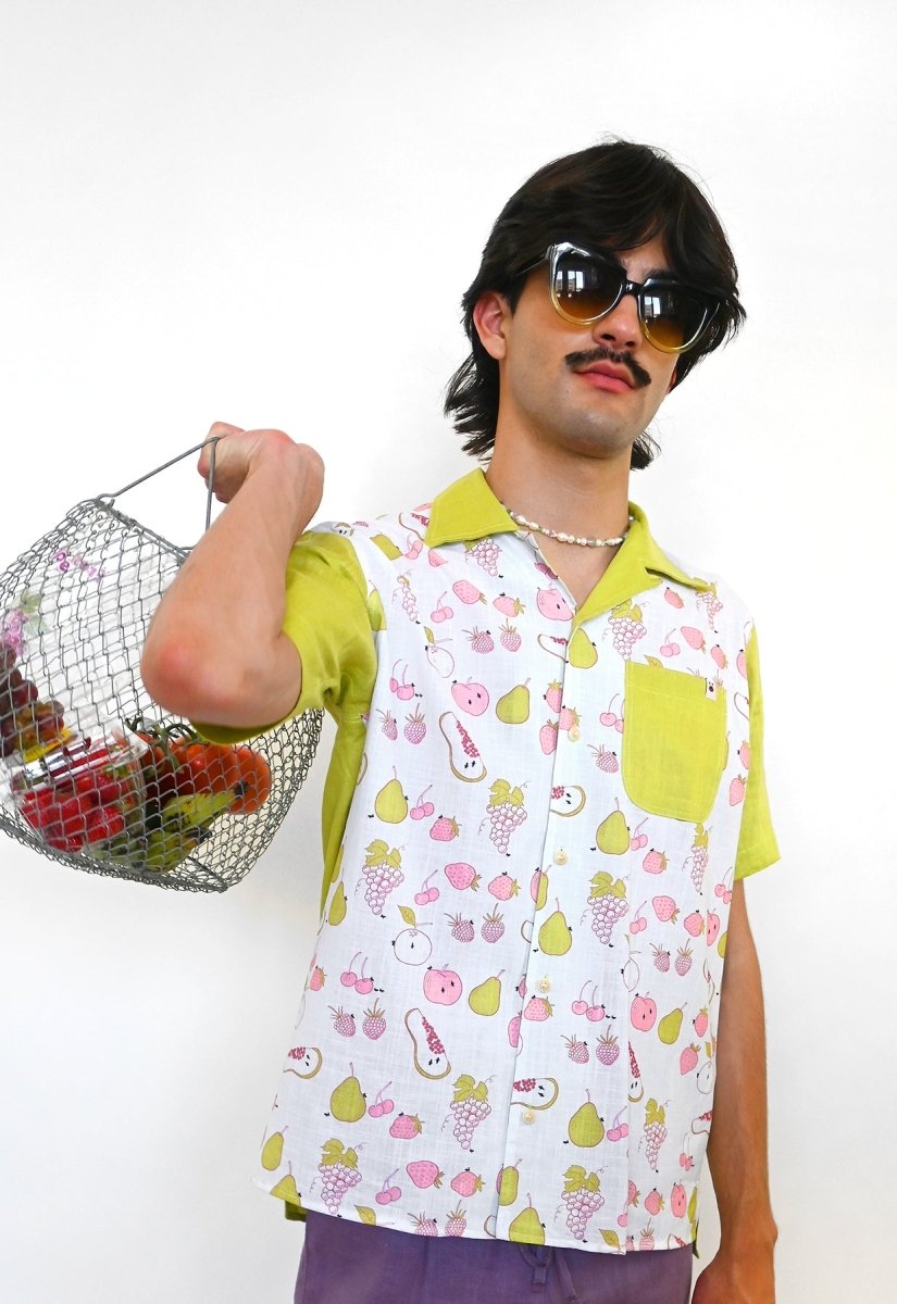 Chemise de vacances boutonnée "All Over Fruit"