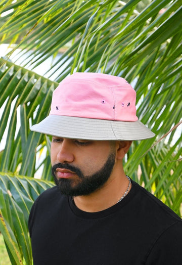 Ants On Your Hat Bucket Hat Pink Grey L/XL