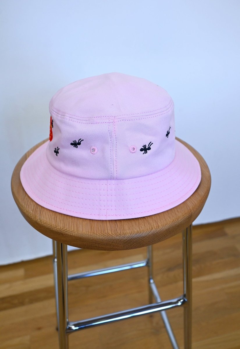 "Strawberry & Ants" bucket hat