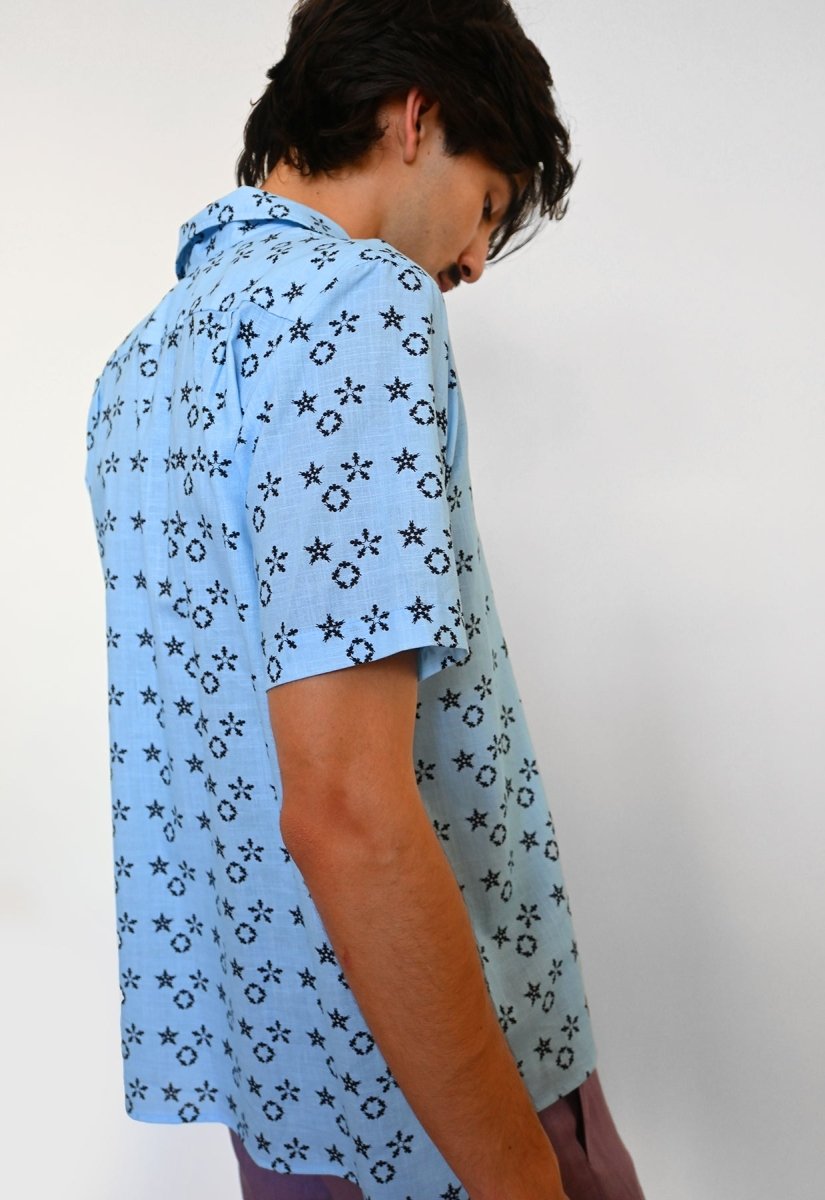 Chemise boutonnée "Synchronized Swimming Club" - Blue Waters