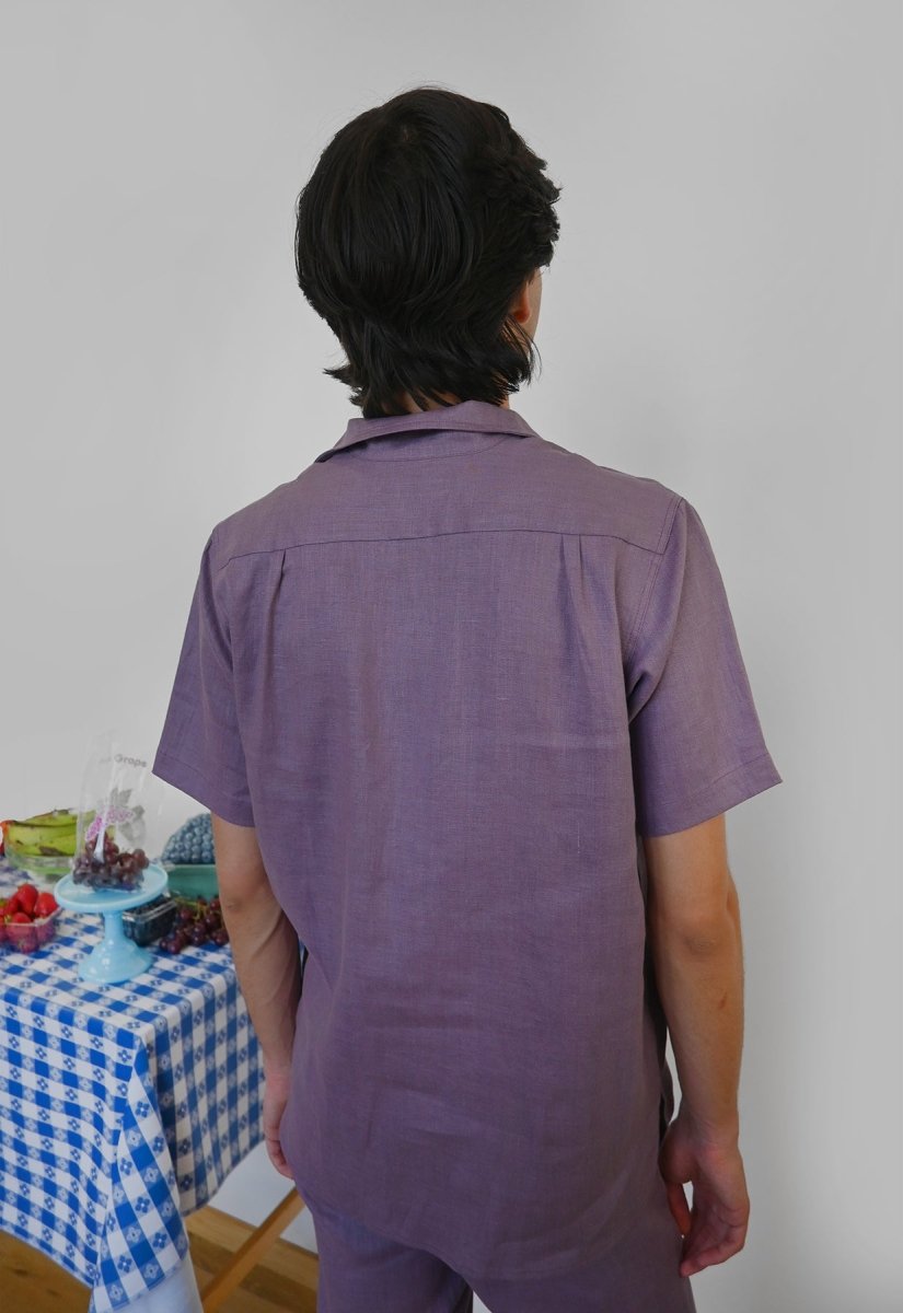 Chemise boutonnée "Tutti-Frutti" - Raisin violet