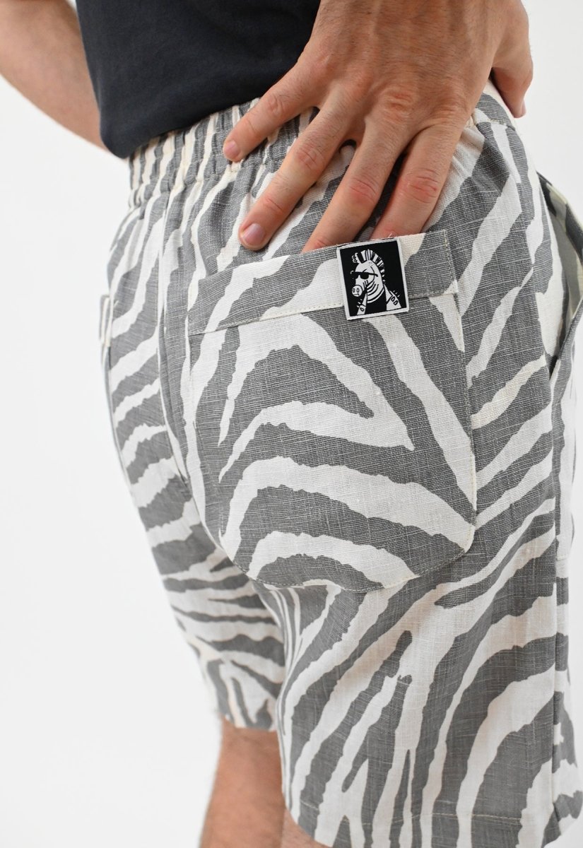 zebra print safari print "zebra without a cause" HO HOS HOLE IN THE WALL design Natali Koromoto